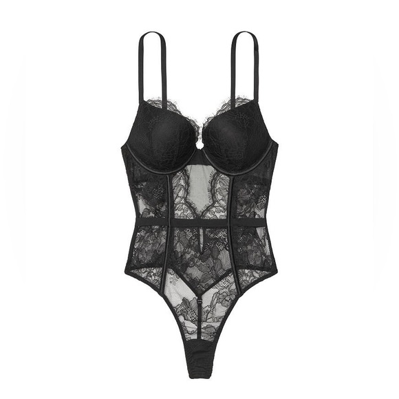 Victoria's Secret Other - Victoria’s Secret Very Sexy Bombshell Lace Teddy Black